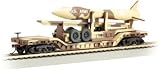Bachmann Trains Desert Military With Missile 52 Center-Depressed Flat Car-Ho Scale