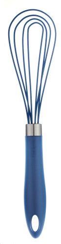 Cuisipro Silicone  10 Inch Flat Whisk, Blue