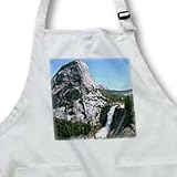 Nevada Falls in Yosemite National Park - Medium Length Apron With Pouch Pockets 22w X 24l