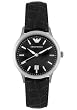 Women's Emporio Armani Black Leather