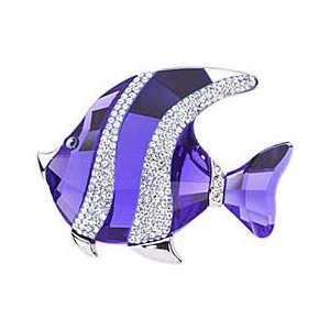 Childrens Toyshop  Jewelry : Swarovski Crystal Colina Fish Brooch