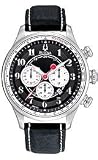 Bulova Adventurer Chronograph Leather Strap Black Dial Men's watch #96B150