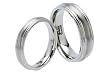 6mm Ridged Titanium Wedding Band