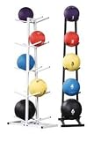 Deluxe Ball Tree Rack Holds up to 5 Medicine Balls - Sports Exercise Equipment