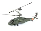 Syma S102G 3-Channel RC Indoor Mini Co-Axial Infared UH-60 Black Hawk RC Helicopter w/ Built in Gyro (Green)