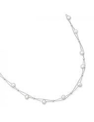 MMA Silver - 16 inch Double Strand Cultured Freshwater Pearl Necklace