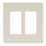2-gang Cooper Wall Plate Almond