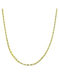 14 Karat Yellow Gold Lightweight Long Box Chain (16 Inch)