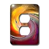 Digital Artwork Design - Digital Artwork Design 8 - Light Switch Covers - 2 plug outlet cover