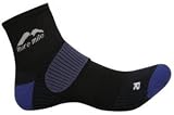 Adults More Mile cushioned LONDON running sock in Black