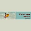 Set of 4 The Boy and the Sea Surf Surfing Surfer Gift Bookmarks with FREE BOOKLIGHT. Original Art product by Vas Paris