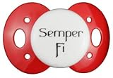 Lots to Say Baby Pacifier- Semper Fi-Red-Made in the USA