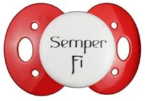 Lots to Say Baby Pacifier- Semper Fi-Red-Made in the USA