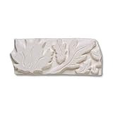 Adex USA Natural Leaves Listello White 1 Ceramic Tile & Stone