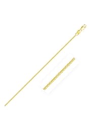 1.5mm 14K Yellow Gold Gourmette Chain