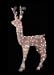 HUGE 53" ANIMATED STANDING BUCK CHRISTMAS OUTDOOR LIGHT