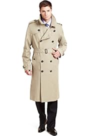 Stormwear™ Cotton Rich Double Breasted Long Trench Coat