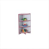 KYDZ Curves 35" H Rainbow Accents Corner Bookcase Accents: Blue KYDZ Curves 35" H Rainbow Accents Corner Bookcase Accents: Blue