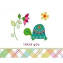 C.R. Gibson 10 Count Thank You Notes Box, Turtle