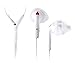 Yurbuds Ironman Inspire PRO 3 Button Control and Mic Sport Earbuds, White