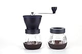 Manual Hand Grind Coffee Mill with Glass Storage