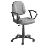 Boss Tweed Fabric Deluxe Posture Gray Chair With Loop Arms 31s5cRbY4QL. SL160 Boss Tweed Fabric Deluxe Posture Gray Chair With Loop Arms