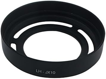 qinxi Black Metal Lens Hood For Fujifilm X10 LH-JX10 with Adapter Ring
