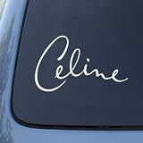 CELINE DION - Vinyl Car Decal Sticker #A1586 | Vinyl Color: White