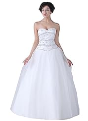 Strapless Cocktail Sweetheart  Lace Organza Maxi Dress  With Pearls