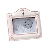 Porcelain Photo Keepsake Frame for Baby! (Pink) by Russ Berrie