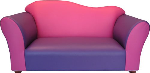 Toys: Wave Kids Sofa by Fantasy Furniture   Pink / Purple Leather