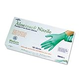 MEDLINE INDUSTRIES, INC. / MIIMDS195085 / Aloetouch Disposable Powder-Free Nitrile Exam Gloves, Medium, 100 per Box / Sold as 1 BX