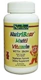 Nutribear Multi Vitamin with Iron 60 Kosher Gummy Bears.