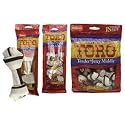 Nylabone Natural Toro Bacon Flavored Knotted Rawhide Dog Chew Treats