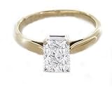 EGL Certified 5.58ct G/VVS2 Emerald Cut Diamond Engagement Ring in 18ct Solid Yellow Gold