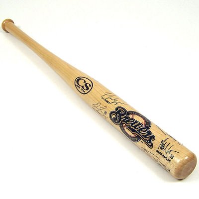 Buy MILWAUKEE BREWERS 2008 SIGNATURE AUTOGRAPH MINI BASEBALL BAT by Forever Collectibles