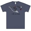 Mountain Bike Trail - Life is Crap T-shirt Short Sleeved 100% Cotton