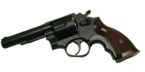 S&W M10 1/1スケールリボルバーガスBBガン　ブラック*ウッド
