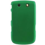 Hard Snap on sleeve GREEN RUBBERIZED Faceplate Cover Case for BLACKBERRY 98 ....
