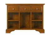 American Perspective Bookcase End Table Beeswax Cherry