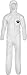 Lakeland SafeGard SMS Polypropylene Coverall with Hood, Disposable, Elastic Cuff, 2X-Large, White (Case of 25)