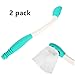 Self-Assist Toilet Mobility Aid Self Wipe Assist Tissue Holder Tool Long Reach Toilet Tissue Grip Motion Assistance Supplies 2 Pack