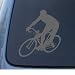 CYCLING - Bicycle Sport - Car, Truck, Notebook, Vinyl Decal Sticker #1208 | Vinyl Color: Silver