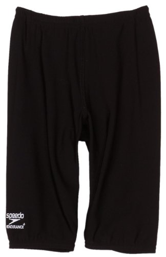 Speedo Boys 8-20 Boy's Endurance Solid Jammer Swimsuit; Black; 28