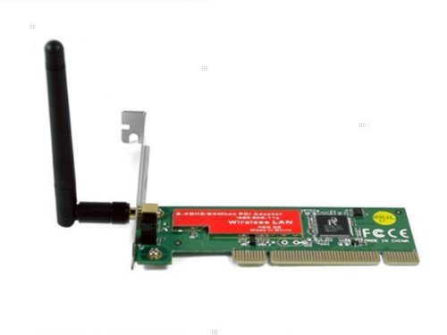 Brand New PCI Wireless LAN Card 54Mbps 802.11g with Detachable Antenna