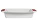Ethos Hells Kitchen White Roaster with Red Silicon Handles, 34.5 cm
