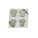 Magnetset T-SHIRT aus verchromtem Metall