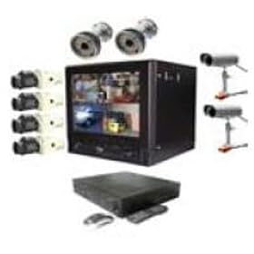 Clover BUN0808 Bundle Observation System, 17' Color Monitor, 8 Channel Triplex DVR, MPEG-4 Compression, 720 X 480 Resolution, Recording 240 Frames/Sec, 8 Video Inputs & 8 Looping Outputs, IP Addressable Internet Explorer, DDNS Support