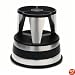 Step Stool with Safety Casters, Rubber Tread, 500 lb Capacity, Silverstone CRA100101