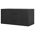 Large 2-Drawer Cube - Black
